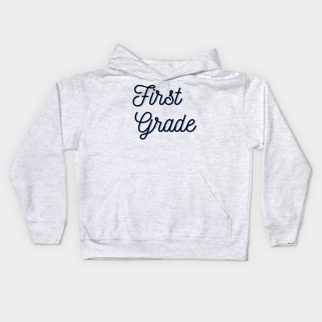 first grade Kids Hoodie by mdr design